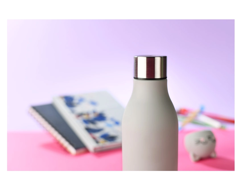 ANIMI butelka termiczna dla dzieci 400 ml szara