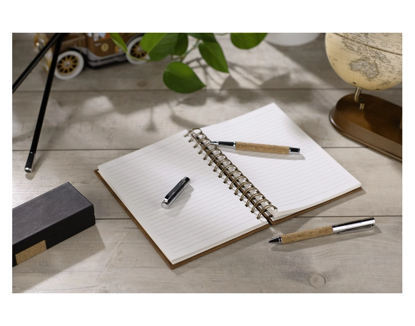 SEAR notes A5 z nadrukiem, brązowa okładka PU