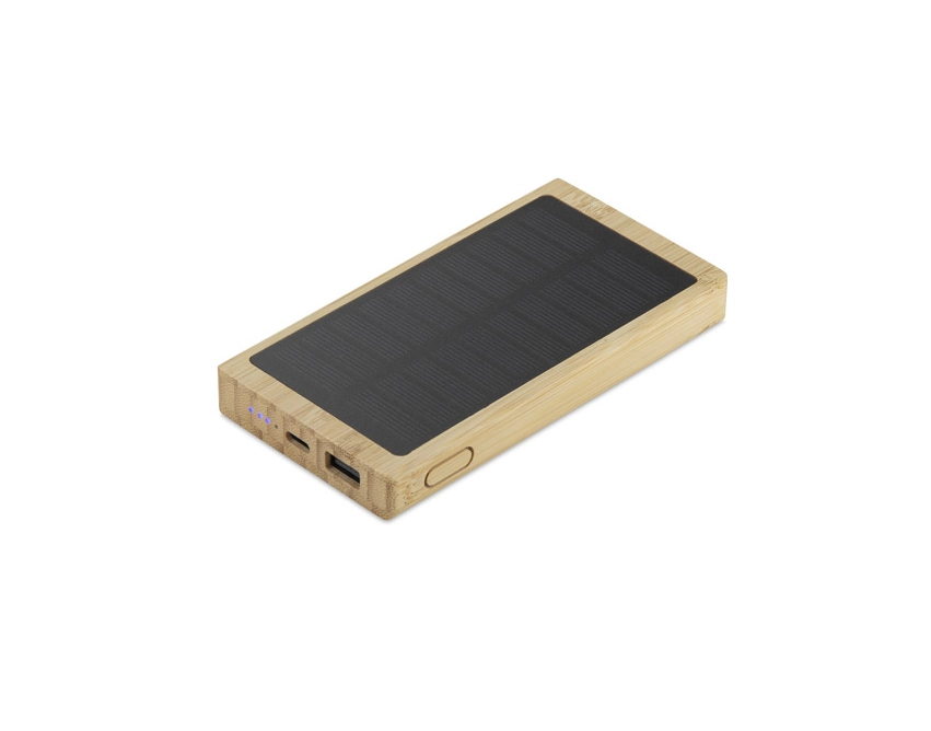 SOLBAM powerbank solarny bambusowy beżowy 5000 mAh
