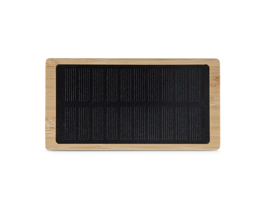 SOLBAM powerbank solarny bambusowy beżowy 5000 mAh