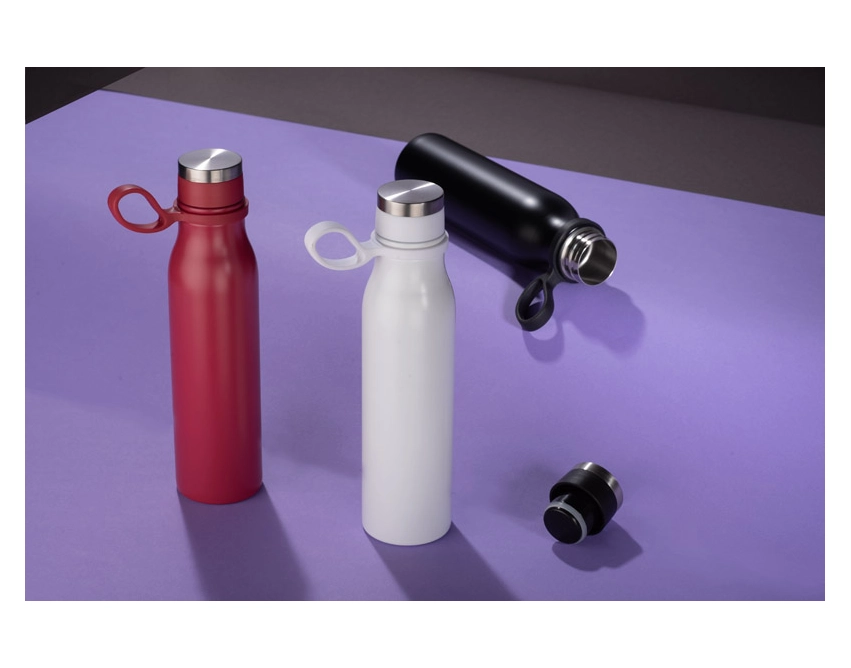 GRAVI butelka termiczna 480 ml biała z logo