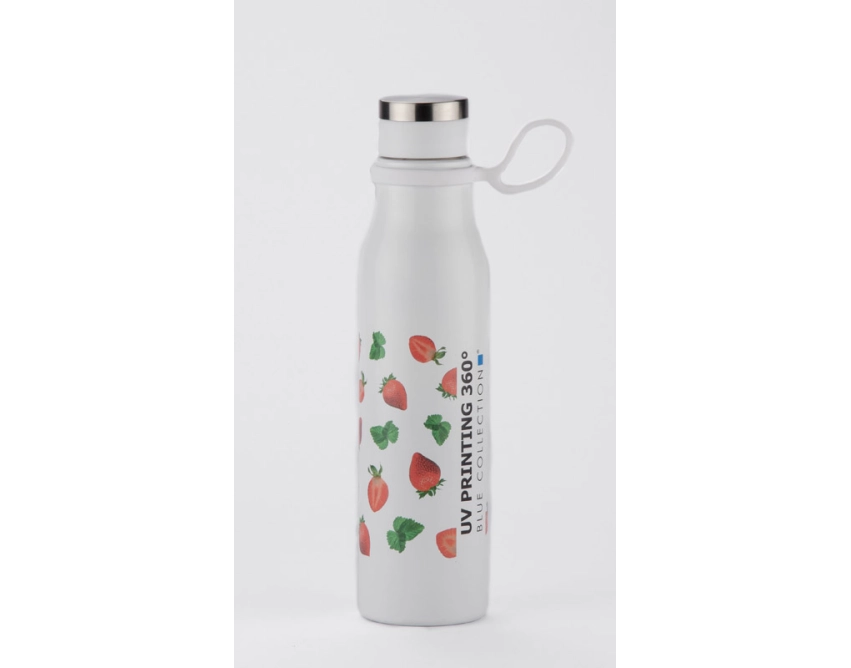 GRAVI butelka termiczna 480 ml biała z logo
