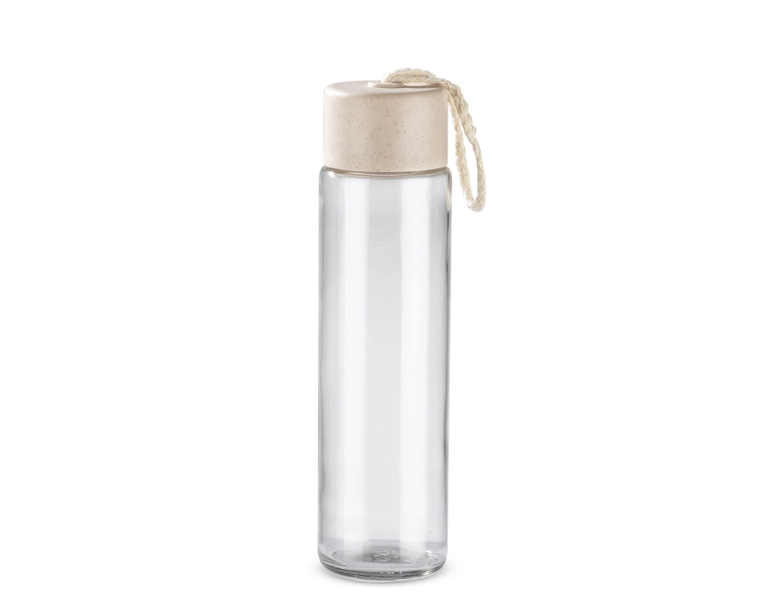 SKINNY butelka szklana z logo 350 ml naturalna