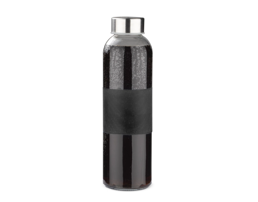 GLASSI butelka szklana z logo 510 ml, czarny pasek