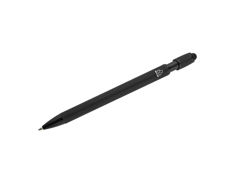 POKI długopis ekologiczny z logo czarny 143 mm
