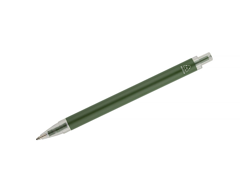 SPRINGO długopis eko z aluminium, butelkowozielony