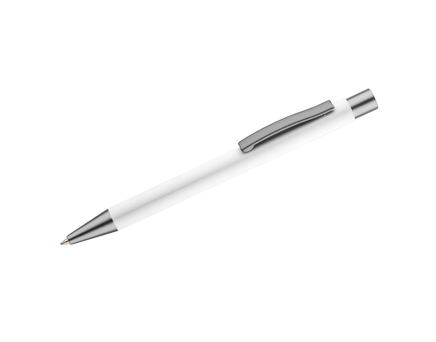 GOMA metalowy długopis reklamowy biały, aluminium