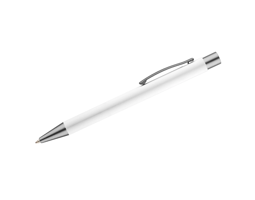 GOMA metalowy długopis reklamowy biały, aluminium