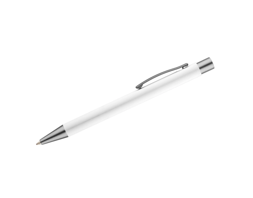GOMA metalowy długopis reklamowy biały, aluminium