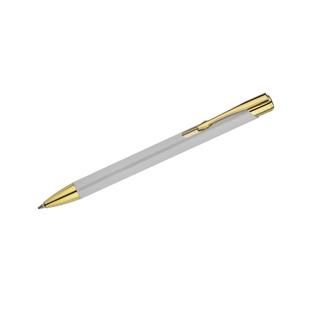 GOLDEN długopis metalowy z grawerem, biały