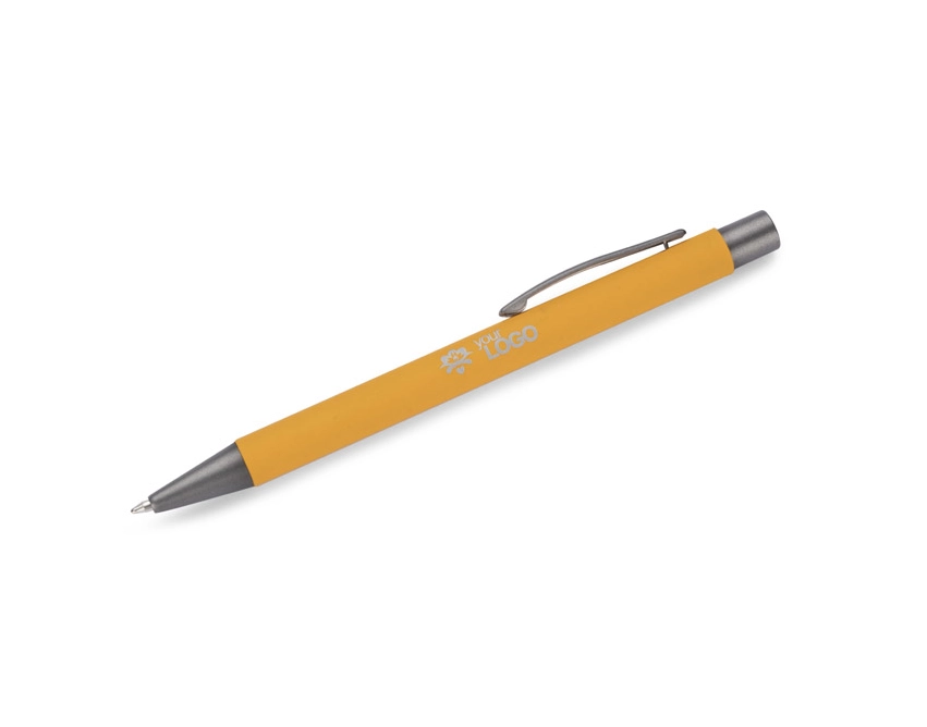 GOMA metalowy długopis reklamowy żółty 137 mm