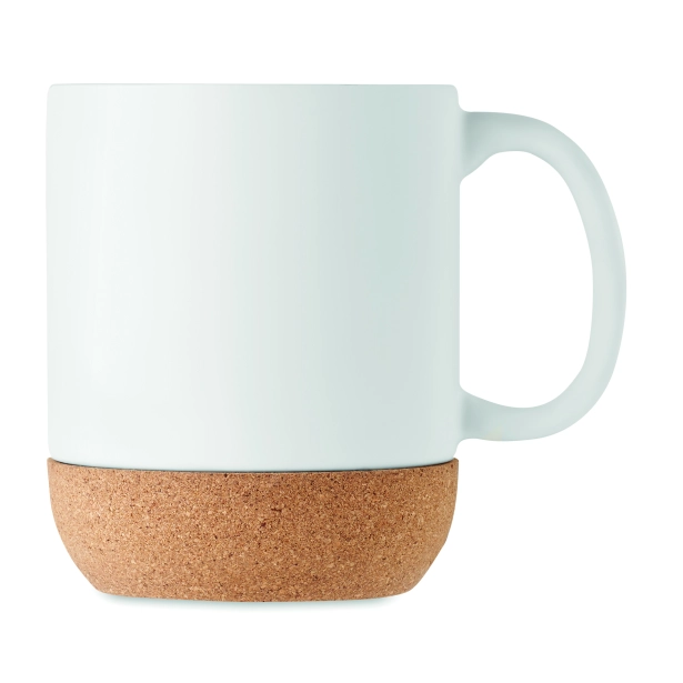 Matt biały kubek ceramiczny z grawerem logo