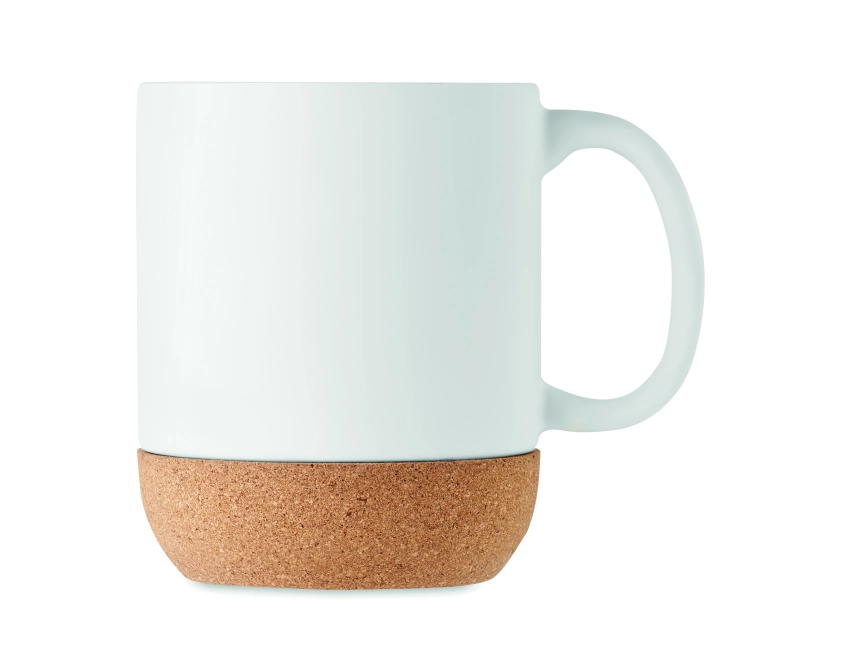 Matt biały kubek ceramiczny z grawerem logo