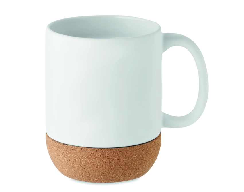 Matt biały kubek ceramiczny z grawerem logo