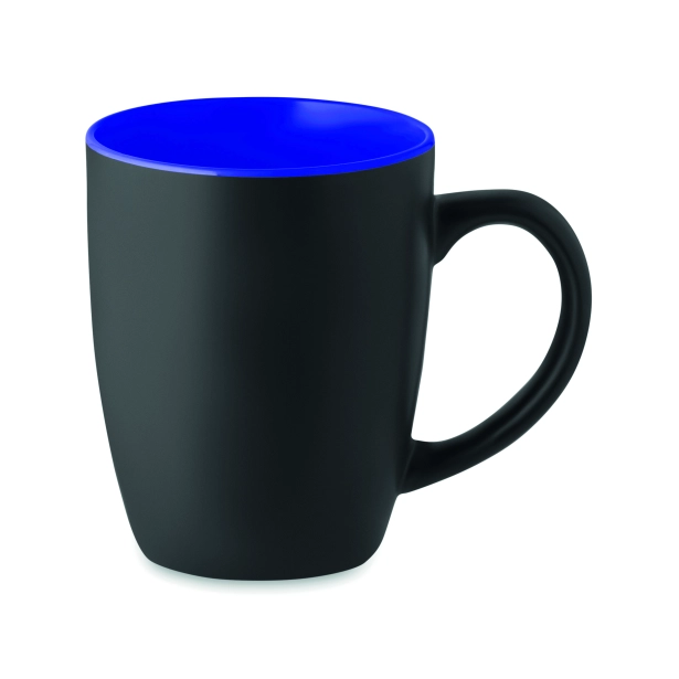 Lim kubek ceramiczny z grawerem, niebieskie wnętrze