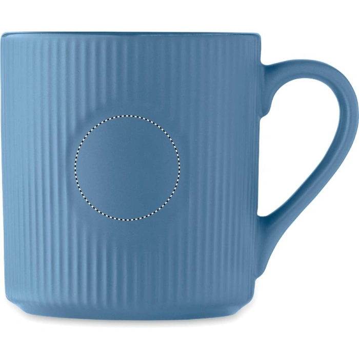 Schemat znakowania dla Tampondruk - P5 na gadżecie: Kubek Ribmug ceramiczny reklamowy z kamionki 340 ml