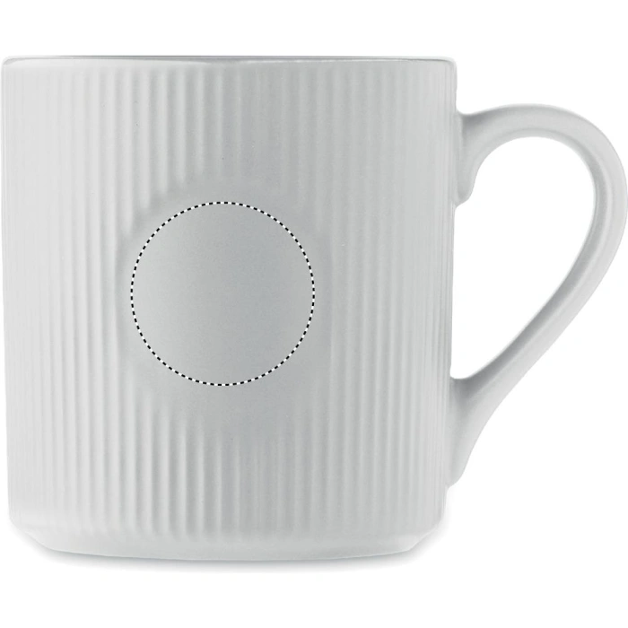 Schemat znakowania dla Transfer ceramiczny - TC na gadżecie: Ribmug kubek ceramiczny biały 340 ml z logo firmy