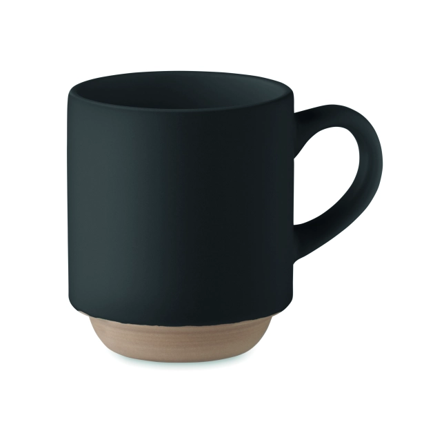 Cerack kubek ceramiczny z logo firmy czarny 170 ml
