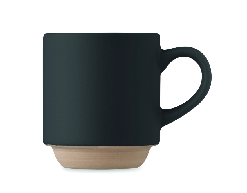 Cerack kubek ceramiczny z logo firmy czarny 170 ml