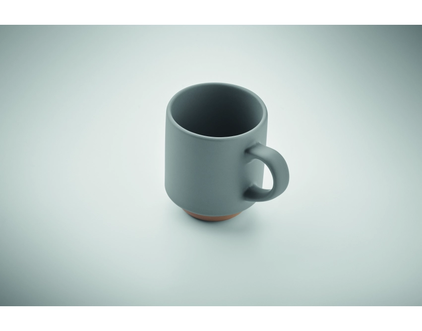 Cerack kubek ceramiczny z nadrukiem 170 ml szary