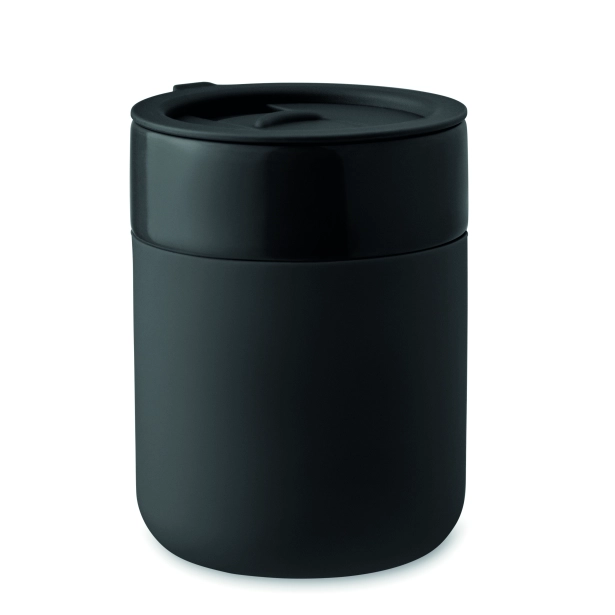 Qeram kubek ceramiczny reklamowy 330 ml czarny