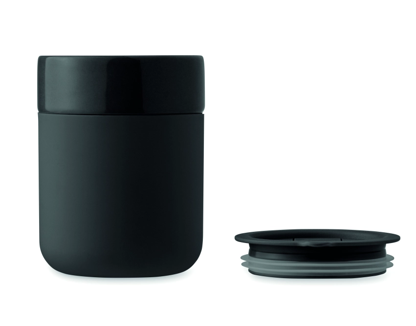 Qeram kubek ceramiczny reklamowy 330 ml czarny