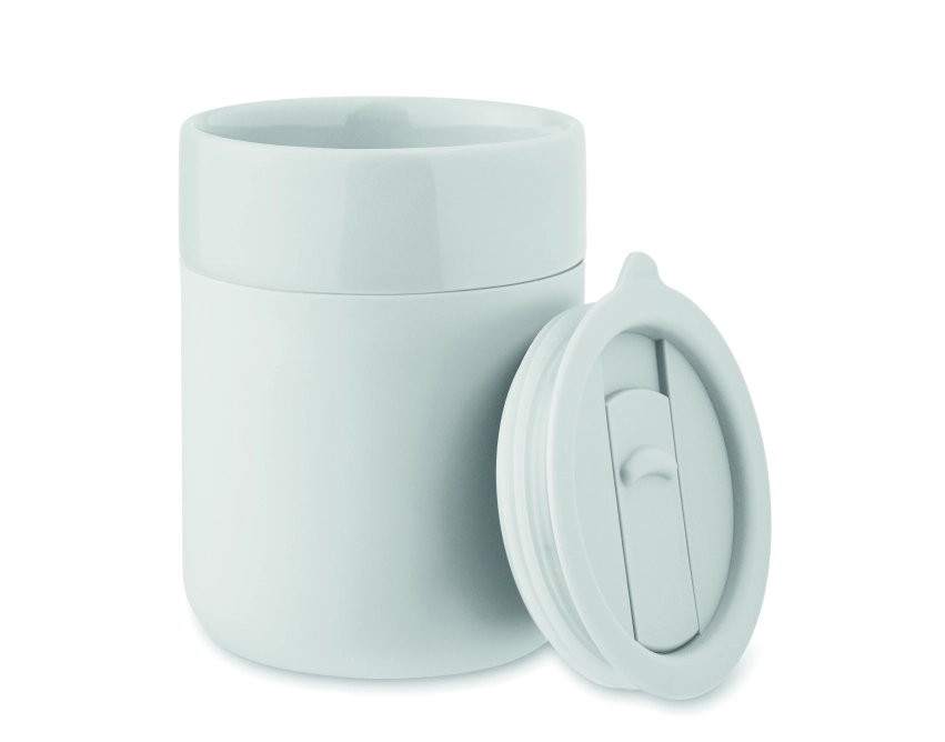 Kubek Qeram ceramiczny reklamowy 330 ml biały
