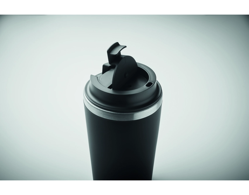 Blerm kubek termiczny z ceramiką 350 ml czarny