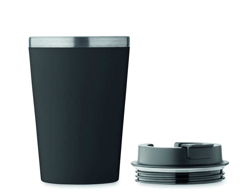 Blerm kubek termiczny z ceramiką 350 ml czarny
