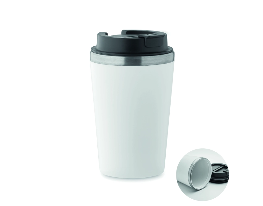 Blerm kubek termiczny 350ml biały z powłoką ceramiczną