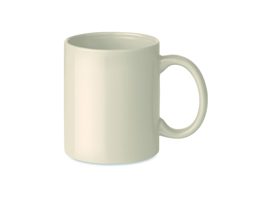 Dublin tone – beżowy reklamowy kubek ceramiczny 300 ml