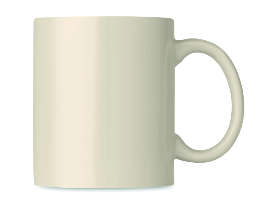 Dublin tone – beżowy reklamowy kubek ceramiczny 300 ml
