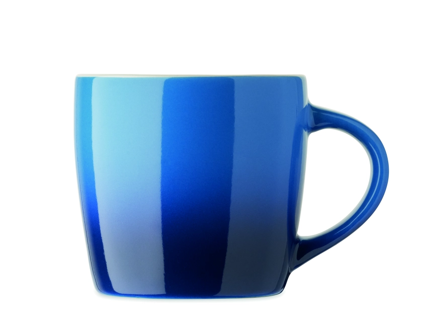 Peze kubek ceramiczny niebieski z nadrukiem 300 ml
