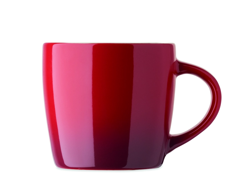 Peze kubek ceramiczny z nadrukiem czerwony 300 ml