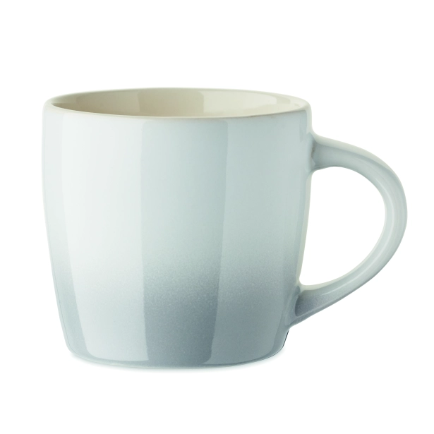 Peze kubek ceramiczny z logo 300 ml, biały