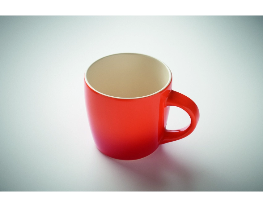 Peze kubek ceramiczny reklamowy pomarańczowy 300 ml