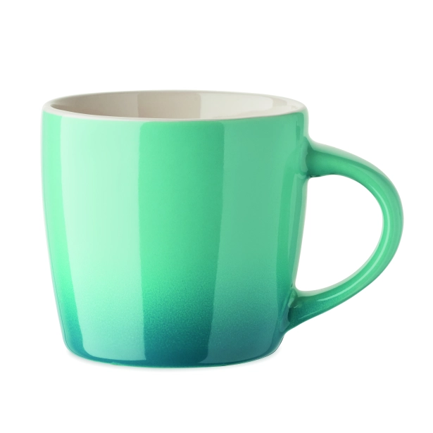 Peze kubek ceramiczny z nadrukiem 300 ml turkusowy
