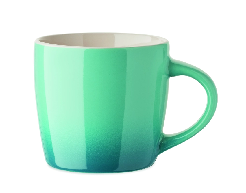 Peze kubek ceramiczny z nadrukiem 300 ml turkusowy