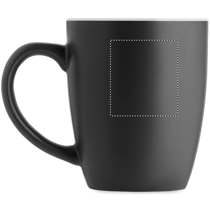 Schemat znakowania dla Tampondruk - P6 na gadżecie: Lim kubek ceramiczny z grawerem 290 ml czarny
