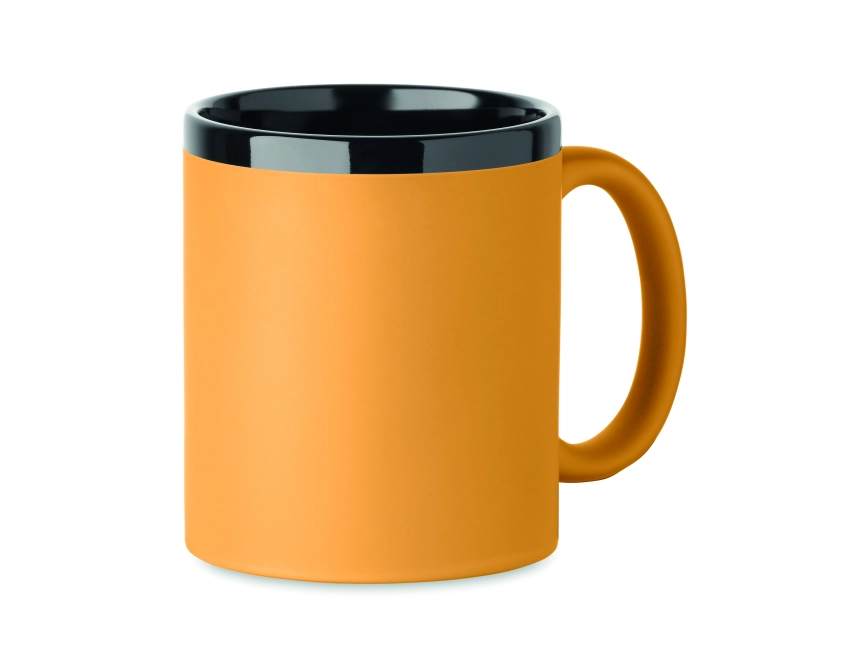 Ruby kubek ceramiczny z grawerem żółty 300 ml