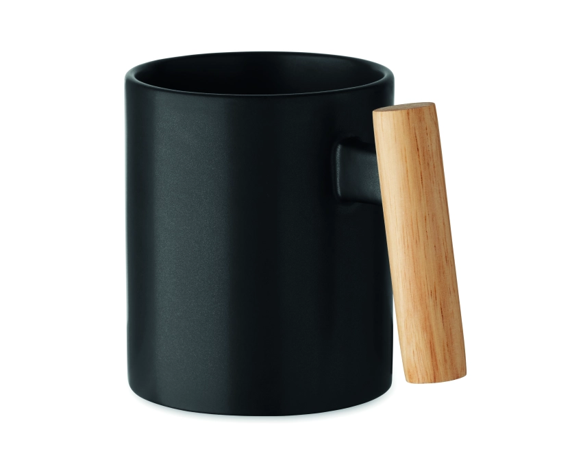 Crenate kubek ceramiczny czarny z grawerem