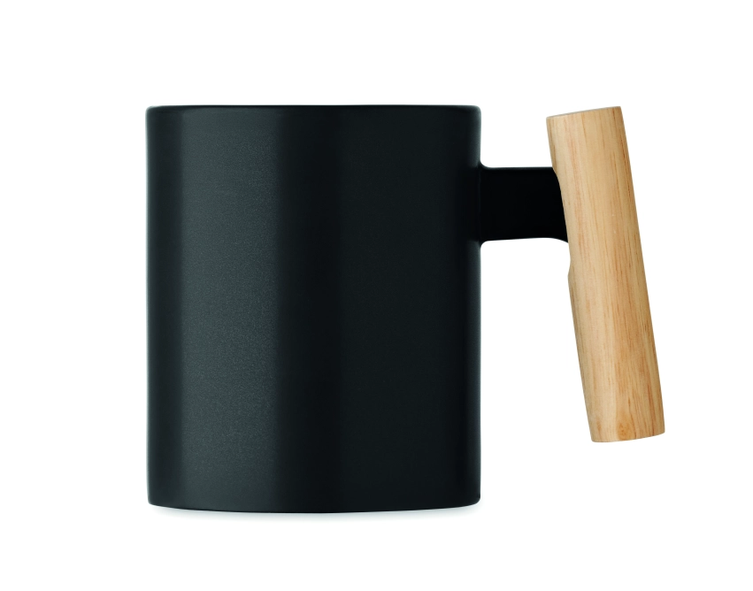Crenate kubek ceramiczny czarny z grawerem