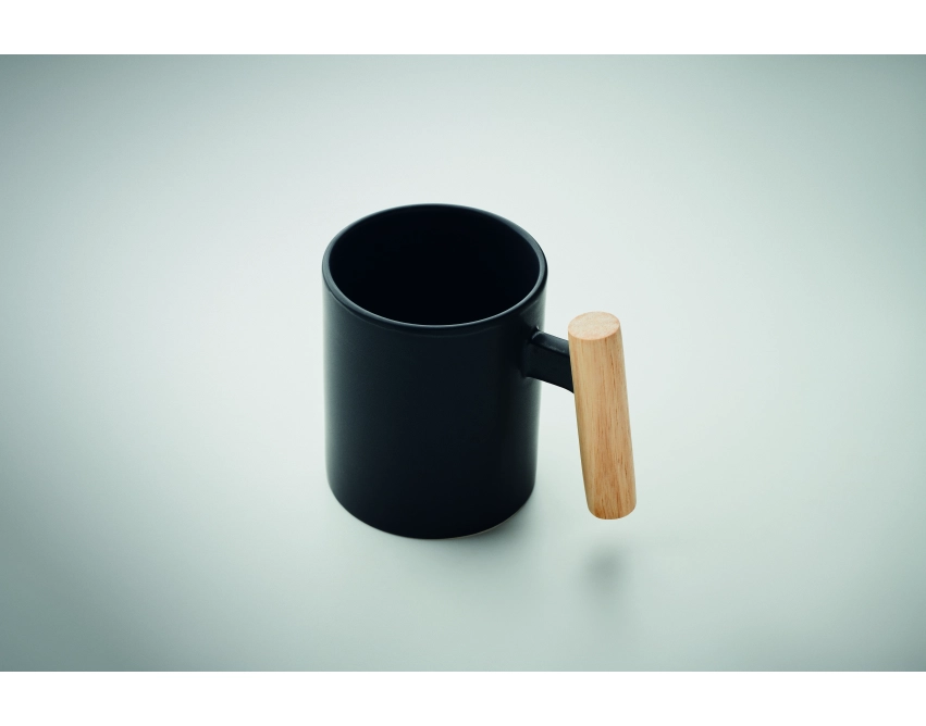 Crenate kubek ceramiczny czarny z grawerem
