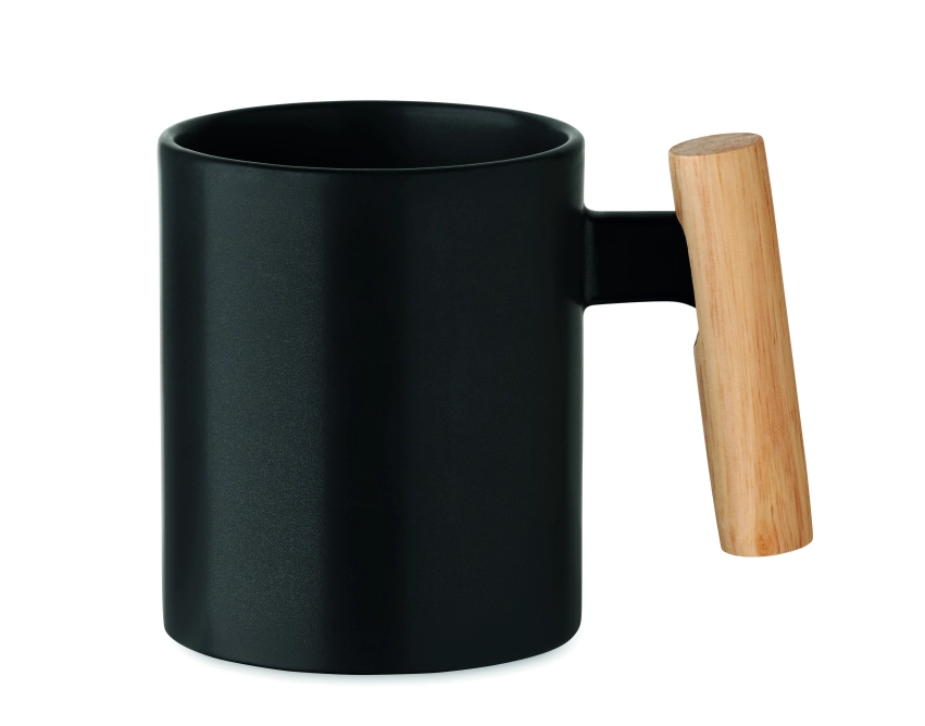 Crenate kubek ceramiczny czarny z grawerem