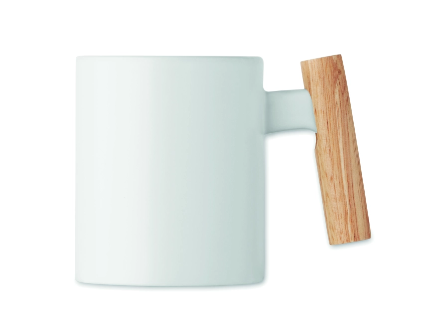 Crenate kubek ceramiczny z grawerem, biały 320 ml