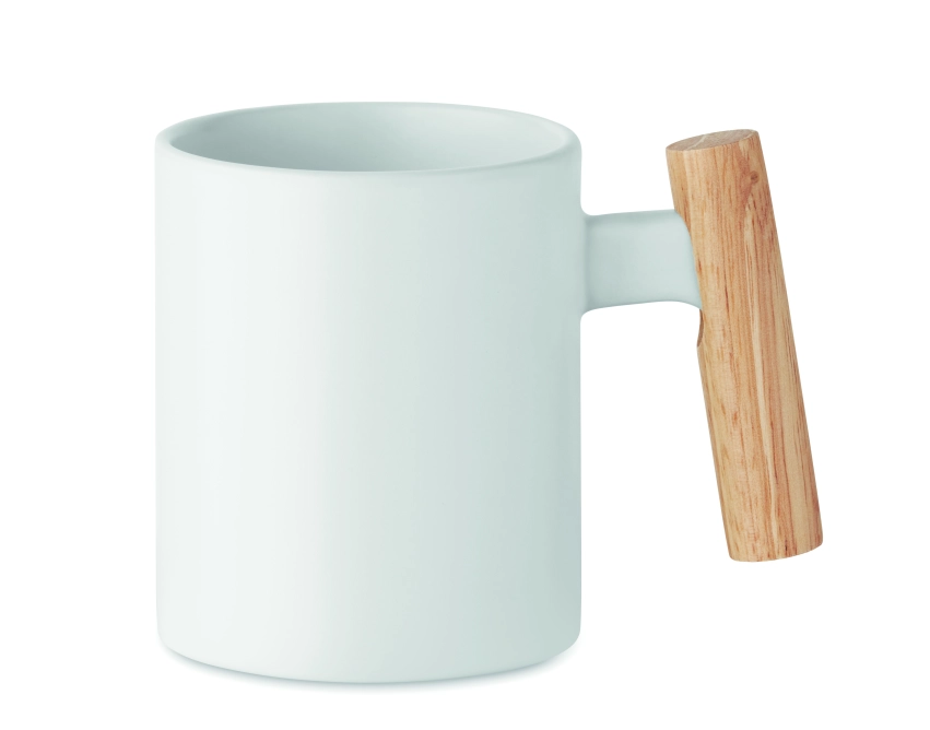 Crenate kubek ceramiczny z grawerem, biały 320 ml