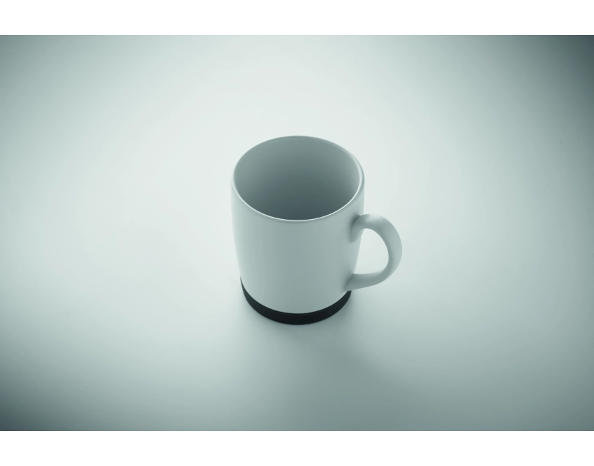 Silbase kubek ceramiczny z nadrukiem biały