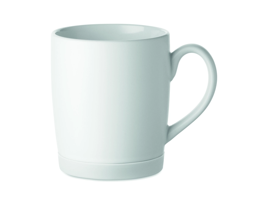 Silbase kubek ceramiczny z nadrukiem biały 300 ml