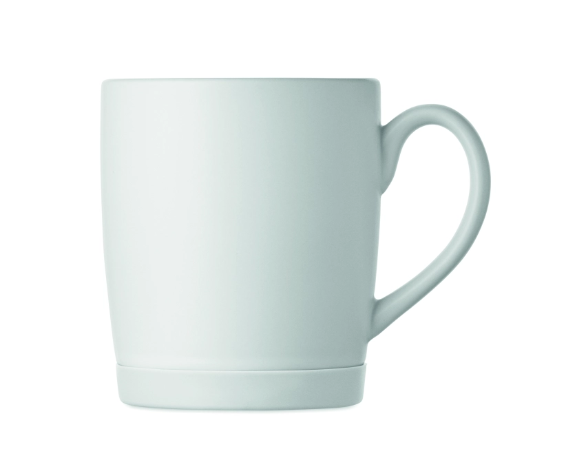 Silbase kubek ceramiczny z nadrukiem biały 300 ml