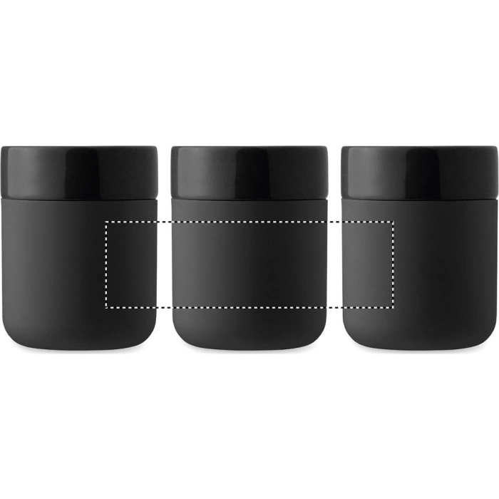 Schemat znakowania dla Sitodruk 360° - RS6 na gadżecie: Qeram kubek ceramiczny reklamowy 330 ml czarny